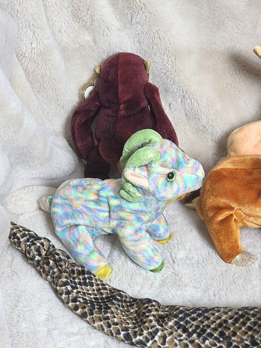 TY Beanie Baby Chinese Zodiac Lot Of 5 New With Tags/Protector - Snake Ox ++ - Picture 5 of 6